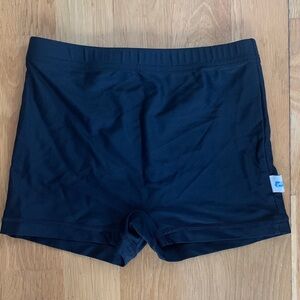 Black Girls Swim Shorts.  Size 6.